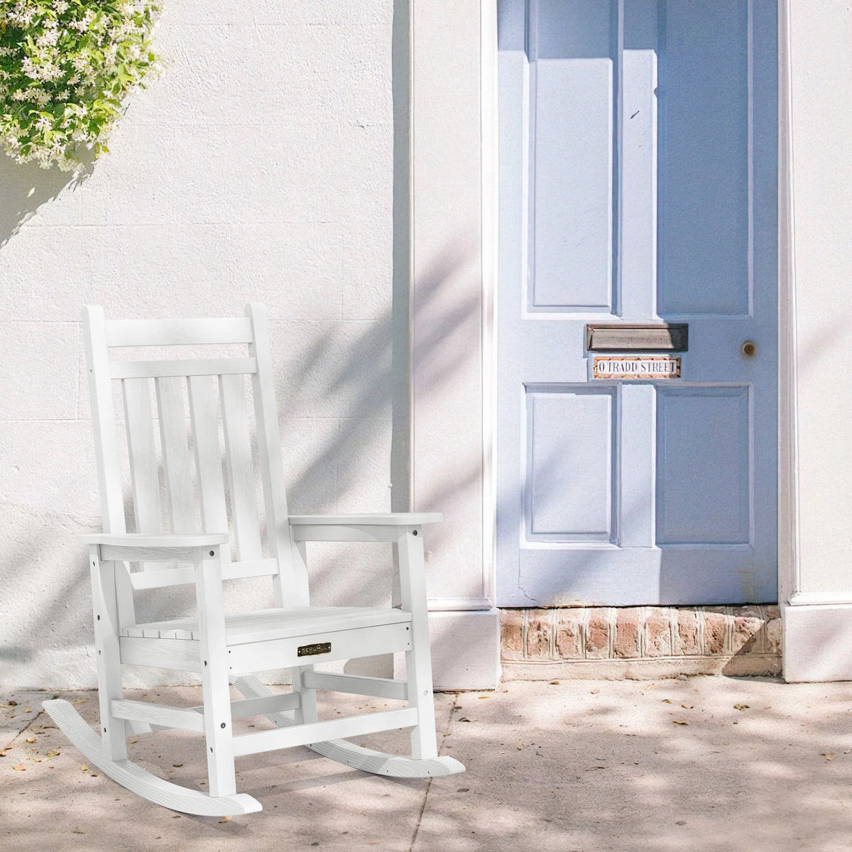 Oversized HDPE Plastic Rocking Chair A249926