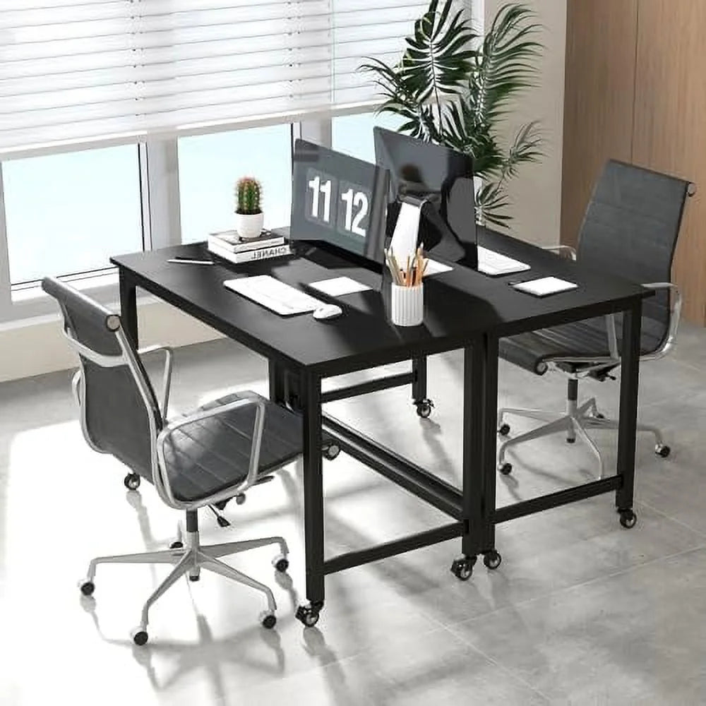 48" Mobile Computer Desk with 4 Casters A39640