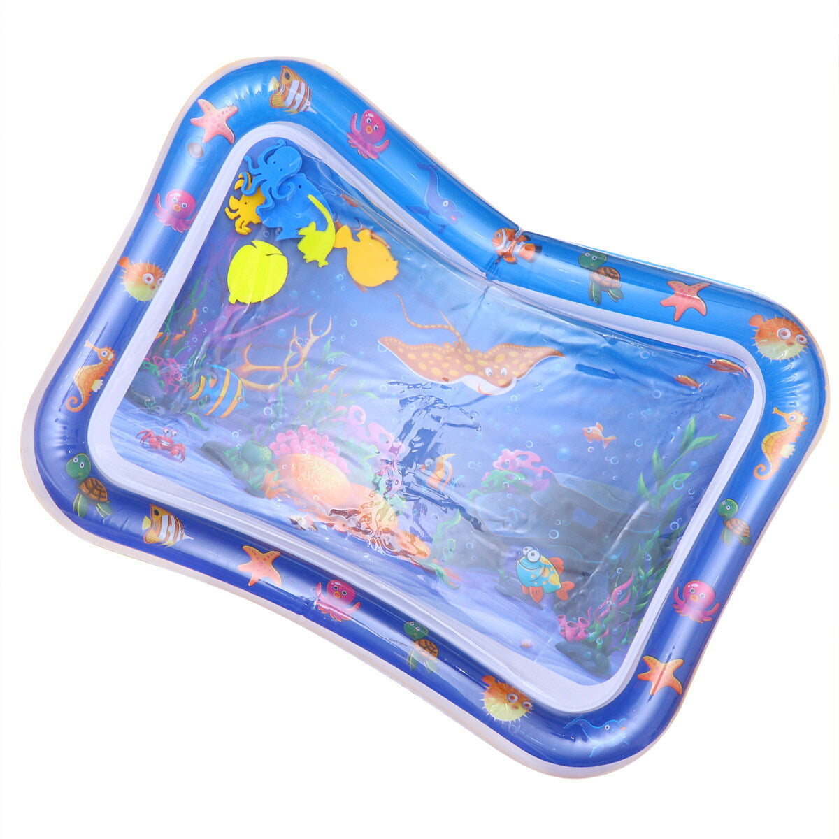 Inflatable Crawling Cushion Water Play Mat (Blue) O723215