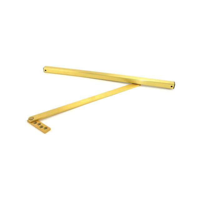 Medium Duty Size 3 Surface Overhead Stop Satin Brass Finish R48063
