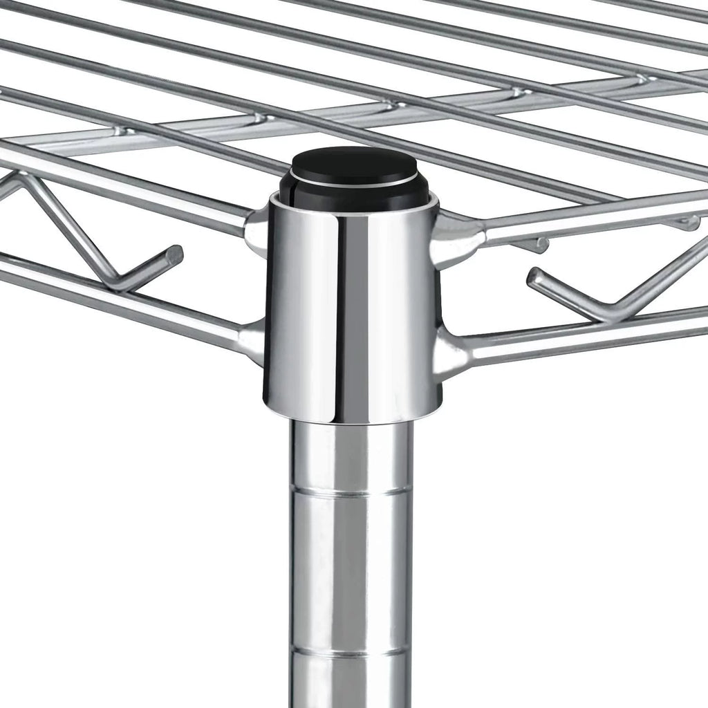Heavy Duty 3-Shelf Steel Wire Shelving with Wheels P8604