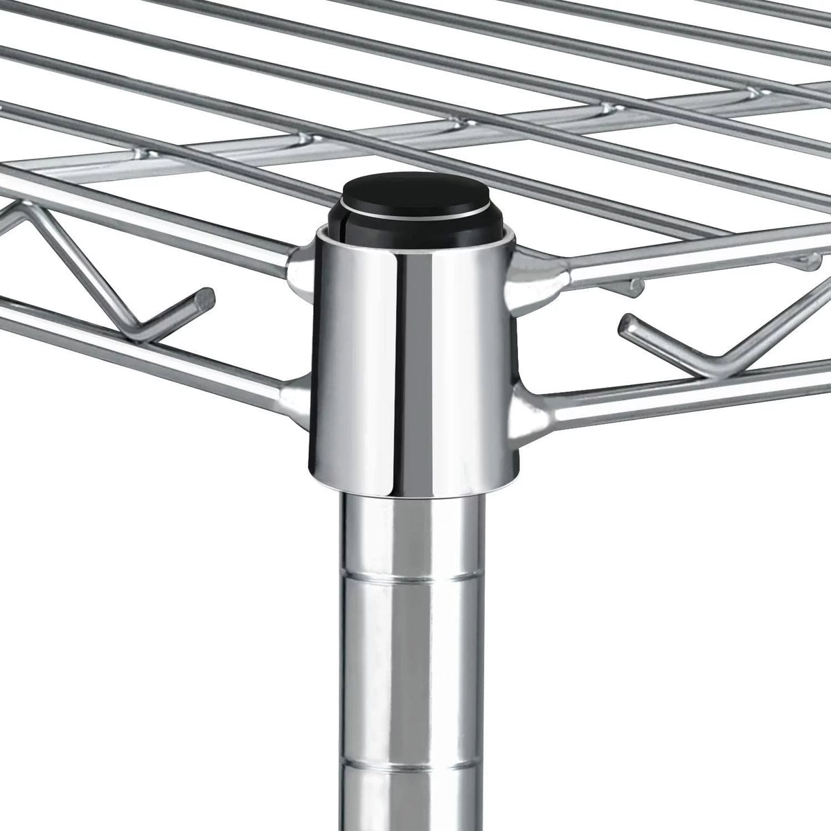 Heavy Duty 3-Shelf Steel Wire Shelving with Wheels P8604