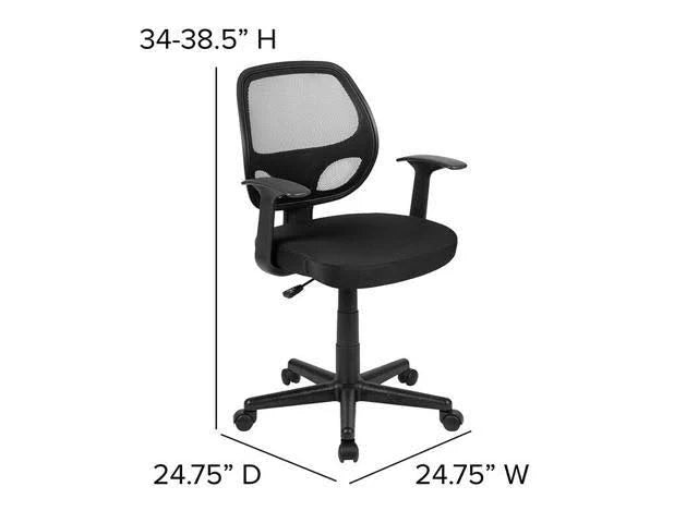 Black Mesh Swivel Task Office Chair E446413