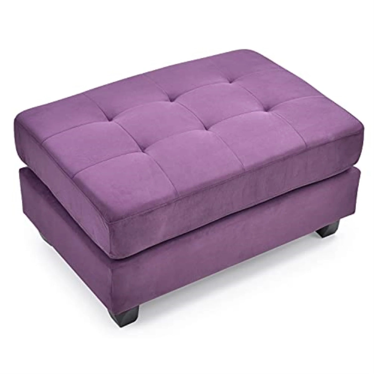 Purple Microsuede Ottoman M332183