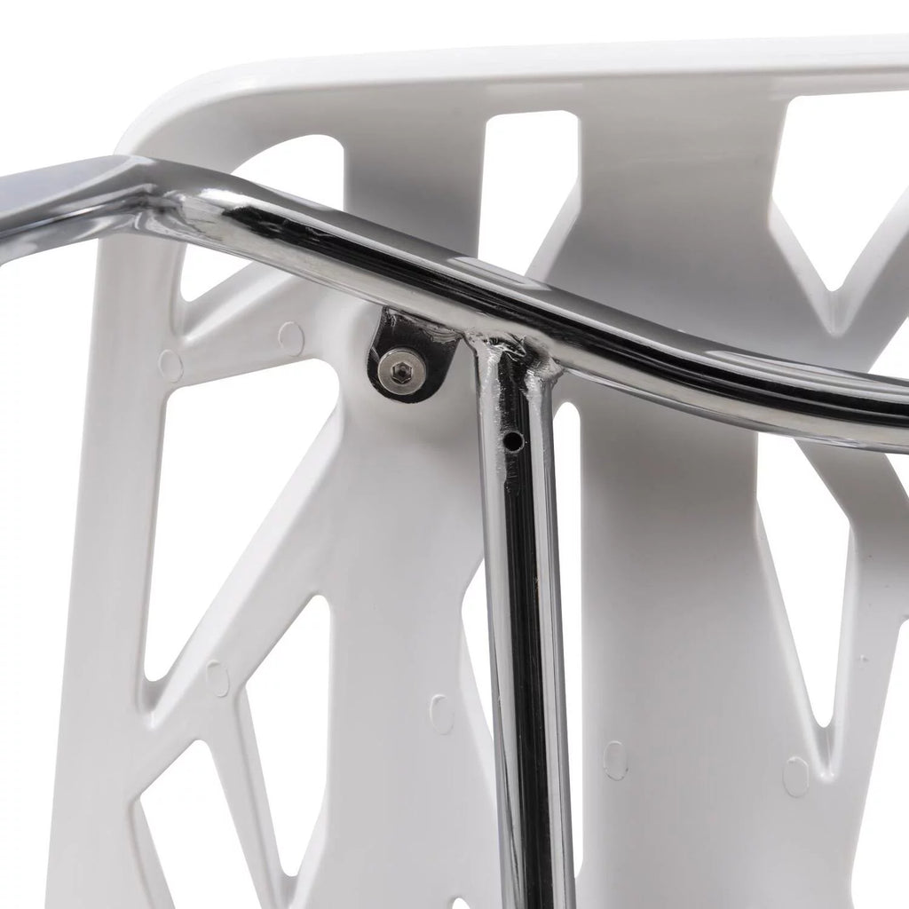 Modern Dining Chair with Chromed Legs H3539