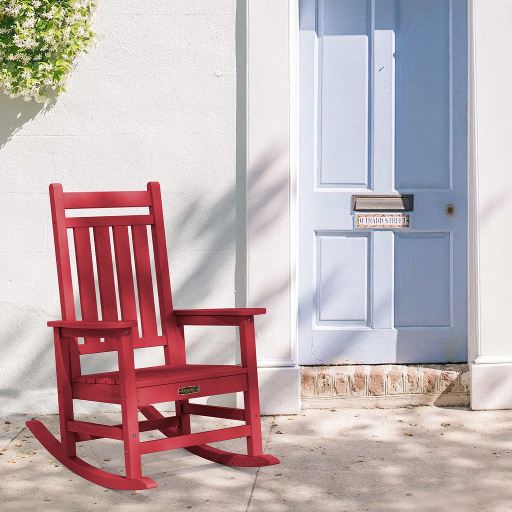 Oversized HDPE Plastic Rocking Chair A249926