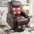 Black Faux Leather Power Lift Recliner I511