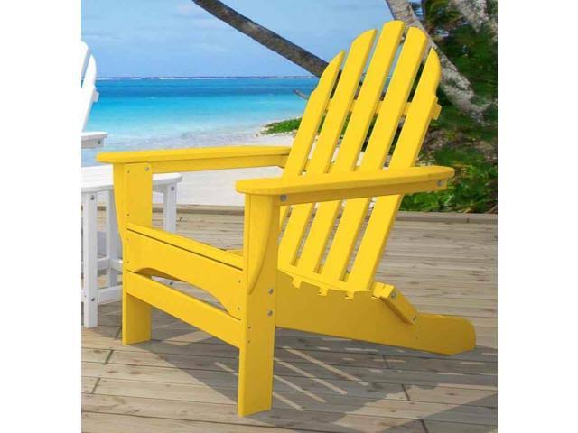 Yellow Recycled Plastic Adirondack Chair W977
