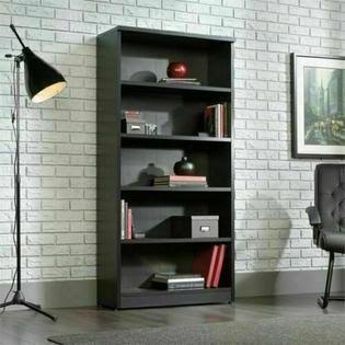 5 Shelf Tall Bookcase with Adjustable Shelves Z104
