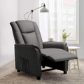 Fabric Recliner Chair with Footrest and Backrest C739788