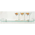 Brass Glass Floating Shelf Z4880