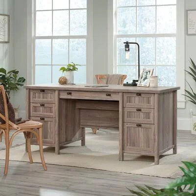 Washed Walnut Executive Desk G910347