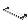 22 in. Glass Shelf with Gallery Rail Oil Rubbed Bronze F8459