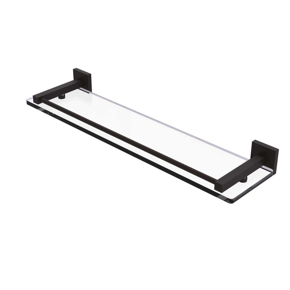 22 in. Glass Shelf with Gallery Rail Oil Rubbed Bronze F8459