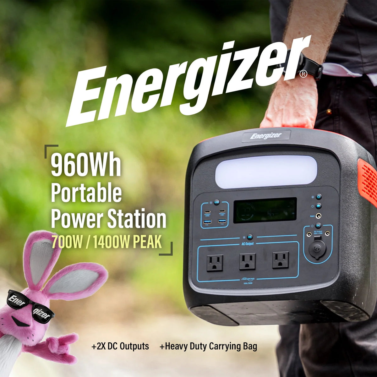 960Wh 300000 mAh Portable Power Station with LiFePO4 Battery R58857