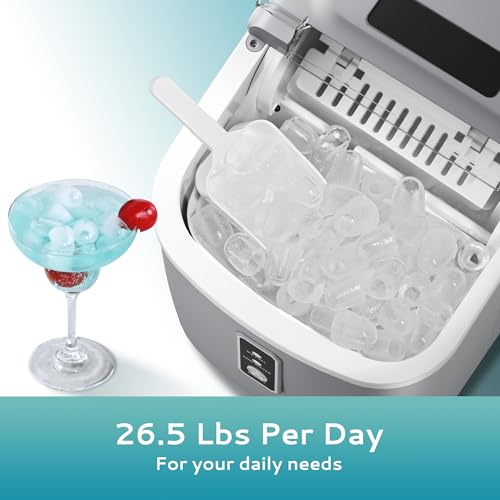Portable Countertop Ice Maker with Carry Handle A8537