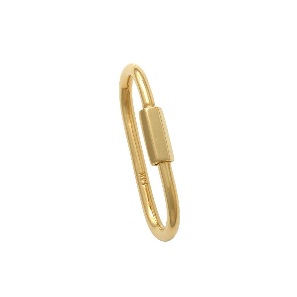 14K Solid Gold Charm Enhancer Connector K689227