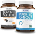 Omega 7 Softgels & Black Seed Oil 90 Softgels 180 Capsules U84671