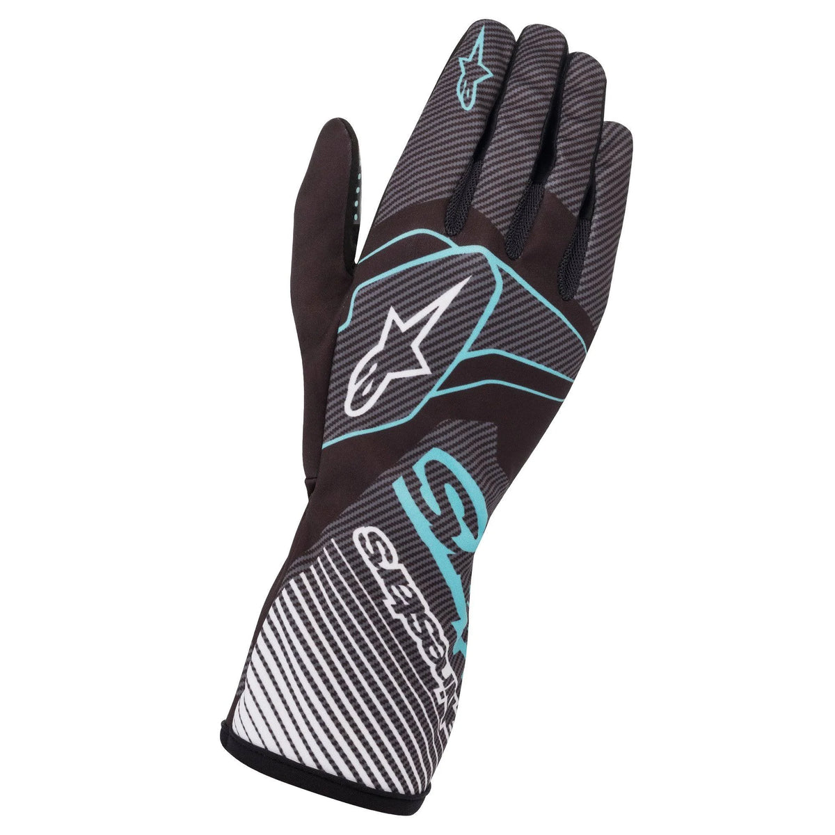 Carbon Gloves Black/Green Lime P861