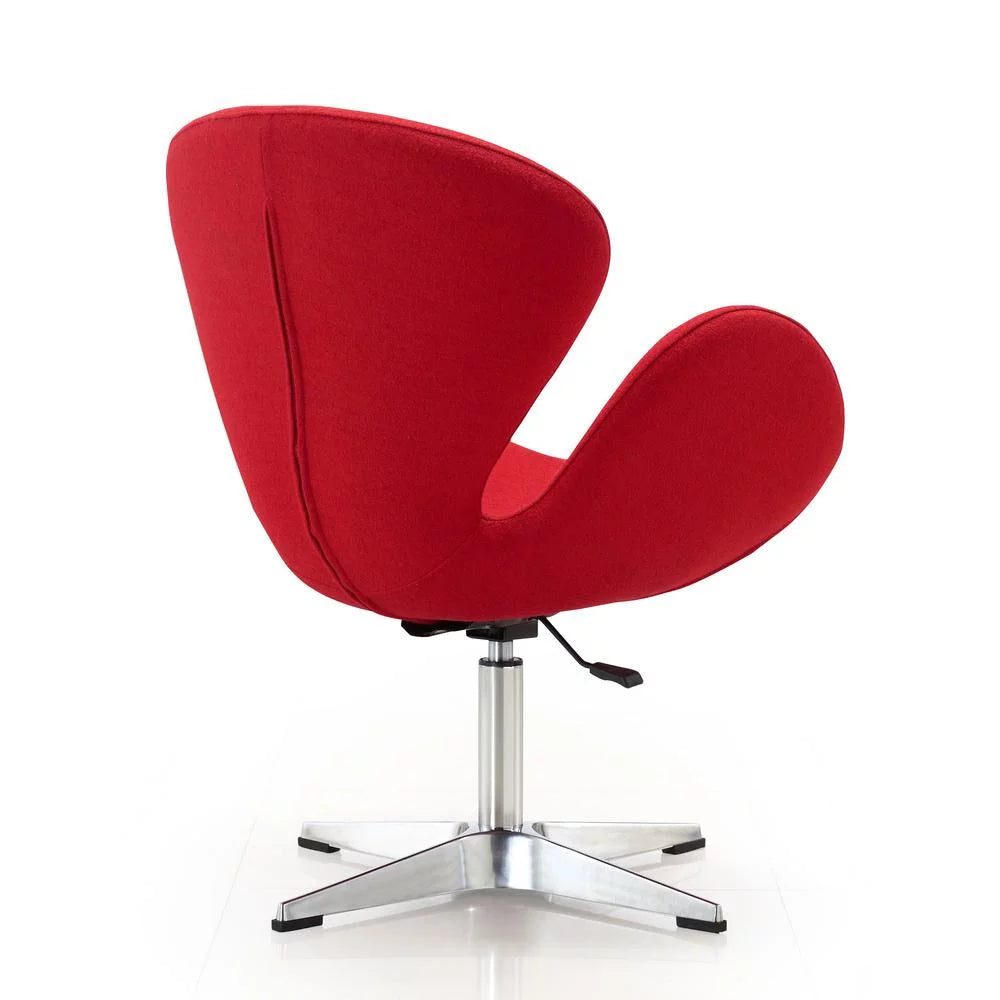 Wool Blend Adjustable Swivel Chair Set of 2 Q4598