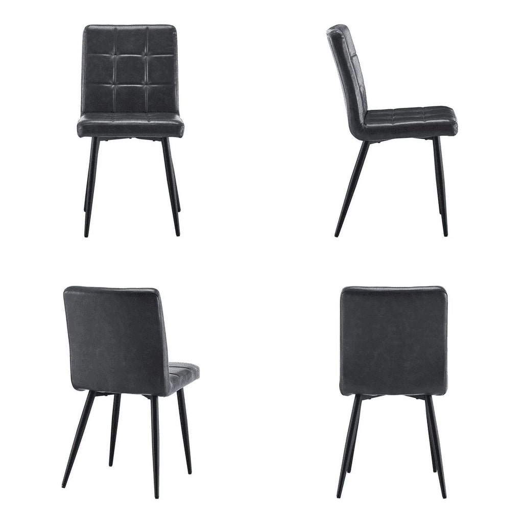 Faux Leather Upholstered Dining Chair Set of 2 Z3350