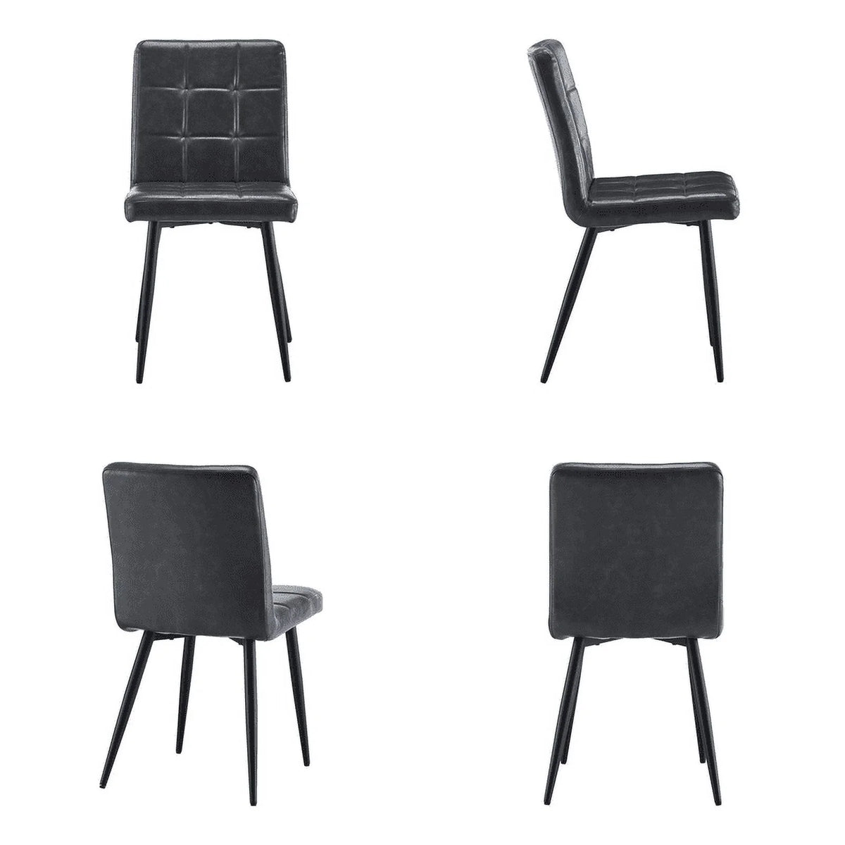 Faux Leather Upholstered Dining Chair Set of 2 Z3350