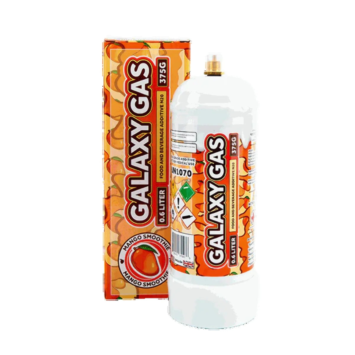 Mango Smoothie Flavor Whipped Cream Dispenser Cartridge Tank, 0.6L 375 Gram X3427