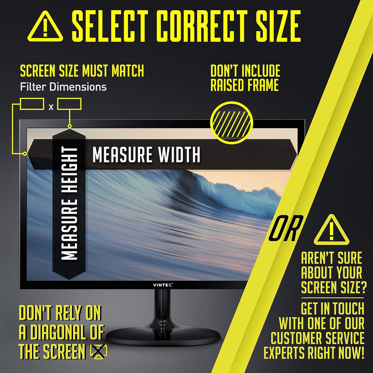 27 Inch 16:9 Privacy Screen Filter for Widescreen Monitor, 23.6"x13.3", Pack of 2 S18953