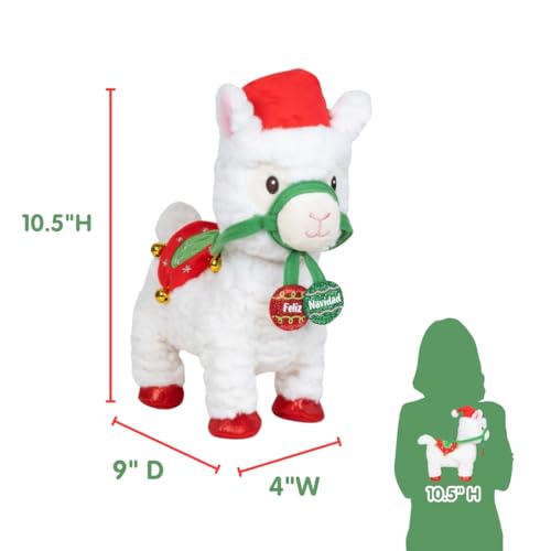 Animated Christmas Walking Musical Plush Llama Toy G982523