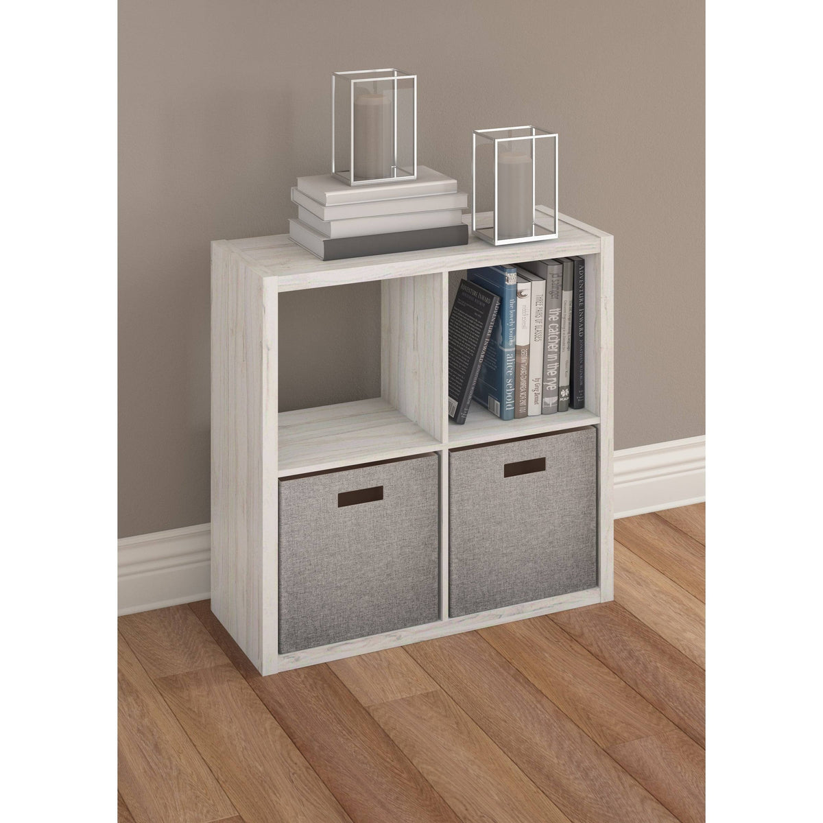 Bleached Brown Cube Bookcase R359018