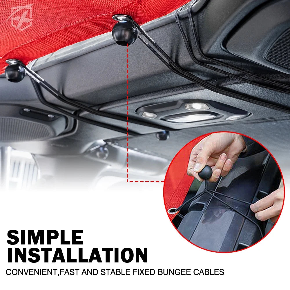 Sunshade Canopy for Jeep Wrangler JLU, PVC Material G81743