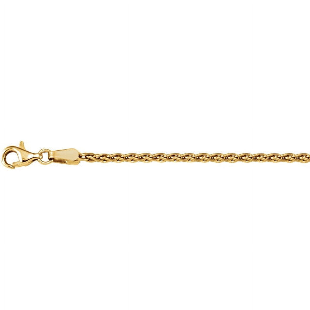 18K Yellow Gold 1.9mm Wheat 18" Chain W963753