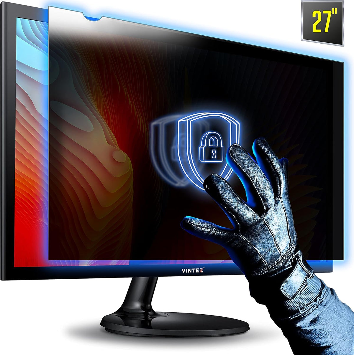 27 Inch 16:9 Privacy Screen Filter for Widescreen Monitor, 23.6"x13.3", Pack of 2 S18953
