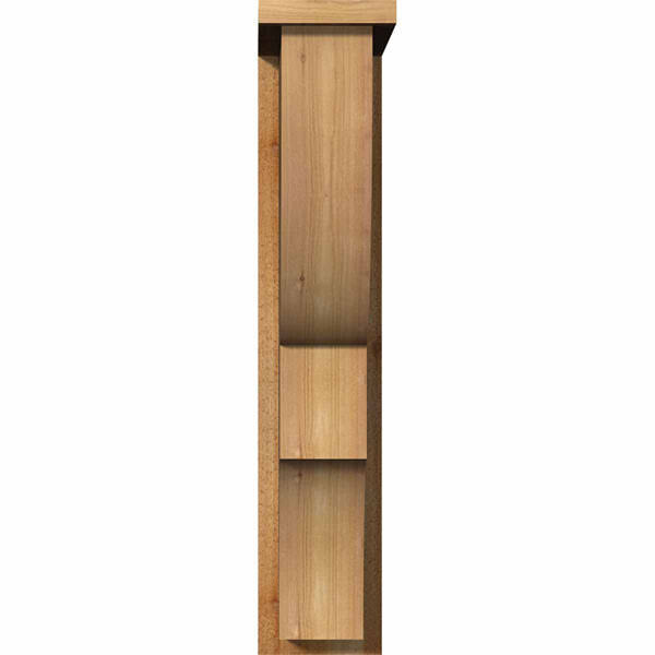Ridgewood Rough Sawn Corbel with Backplate, Western Red Cedar D165839