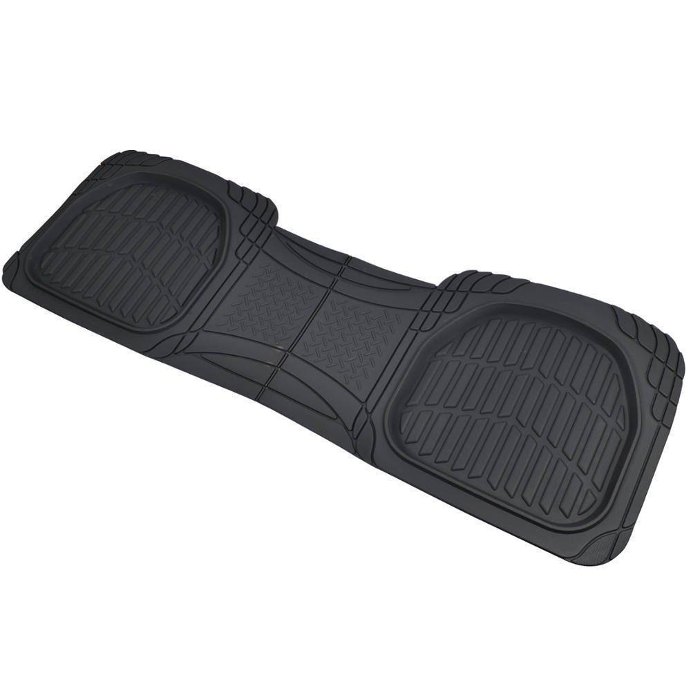 4pc Black Rubber Car Floor Mats Set with Cargo B82967