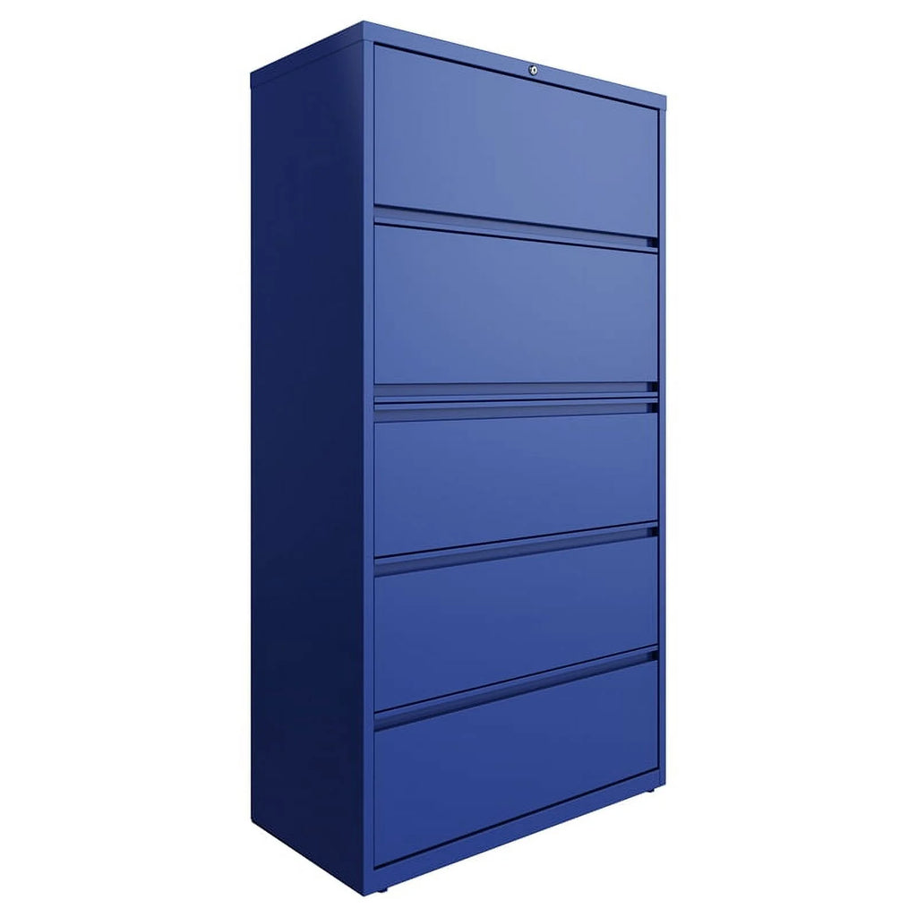 36" Metal Lateral File Cabinet with 5 Drawers E465942