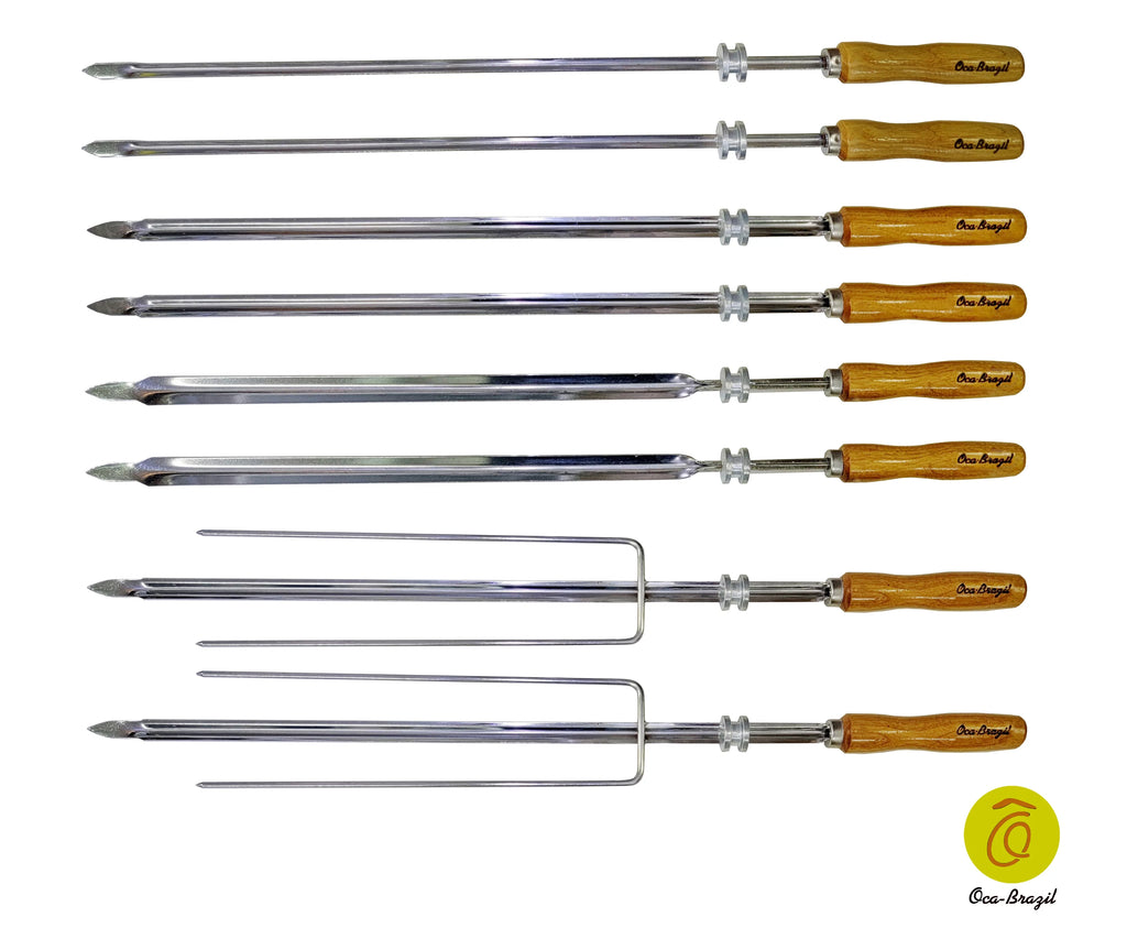 Set of 8 Brazilian Skewers D4159