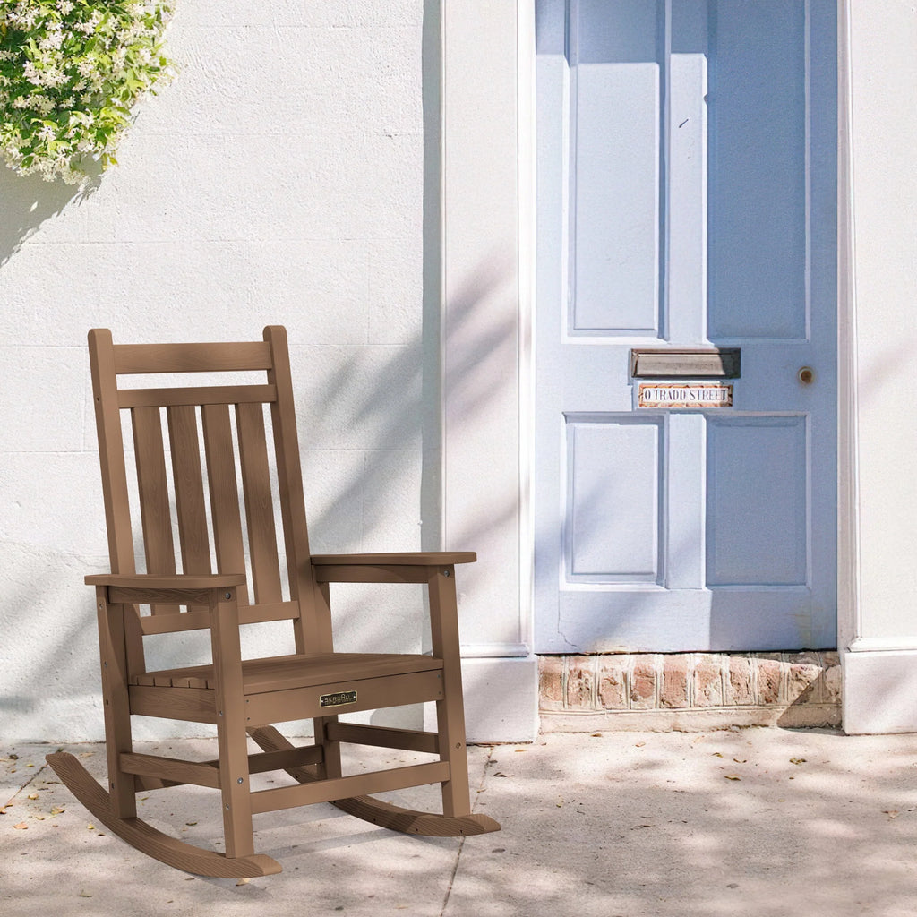 Oversized HDPE Plastic Rocking Chair A249926