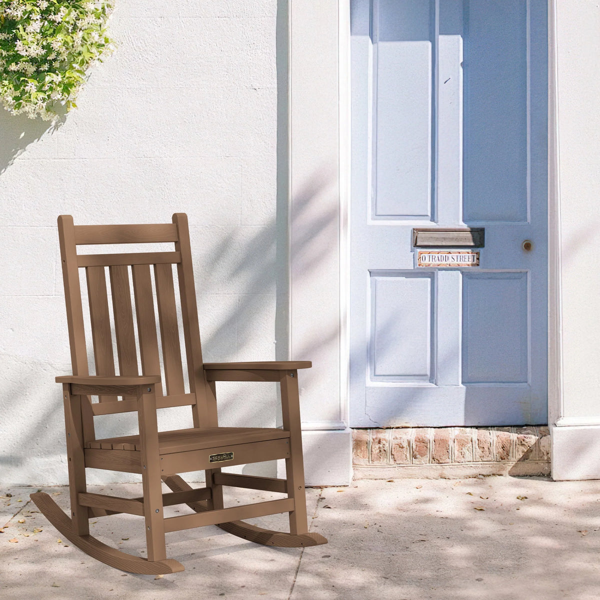 Oversized HDPE Plastic Rocking Chair A249926