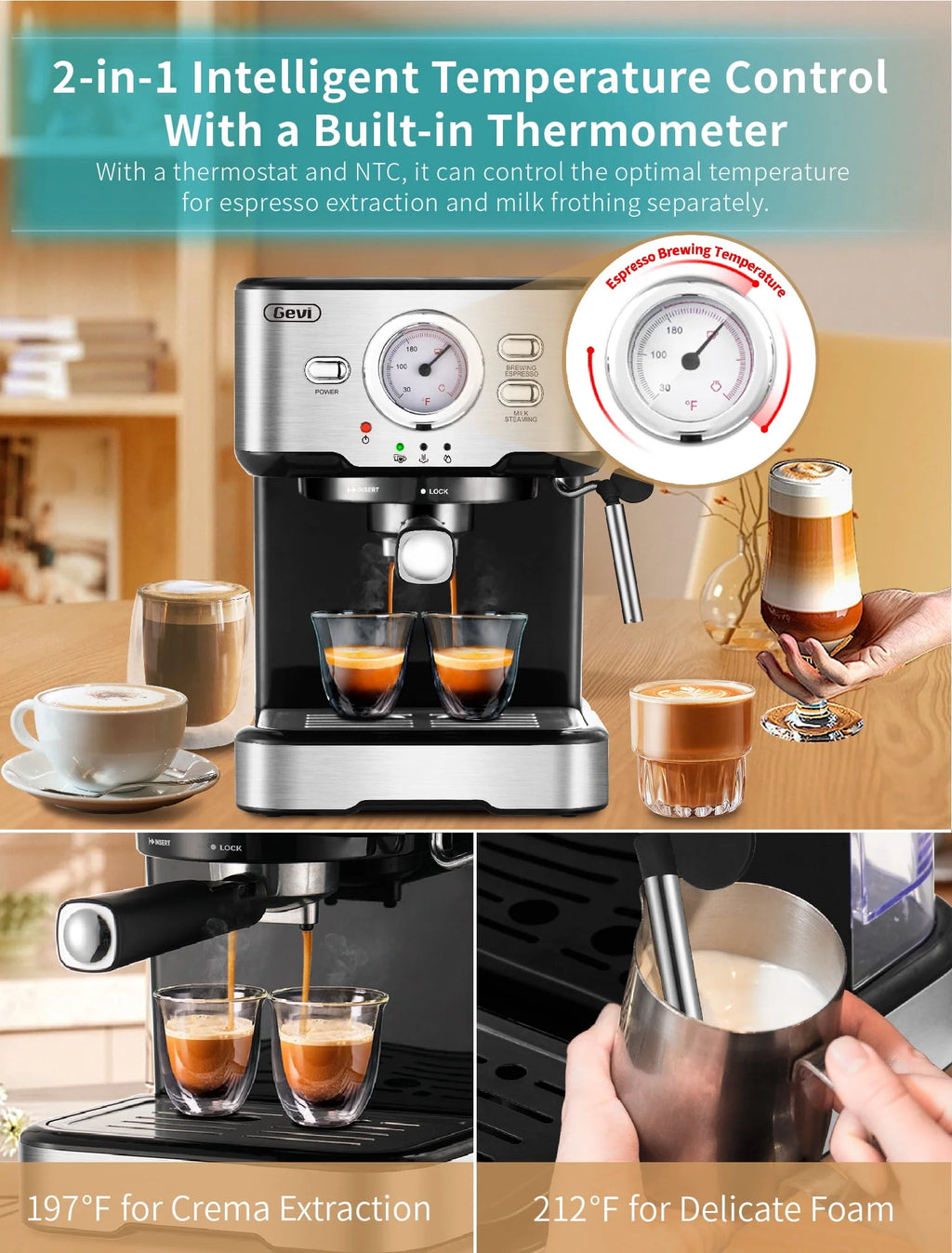 15 Bar Espresso Machine with Steamer Z4981