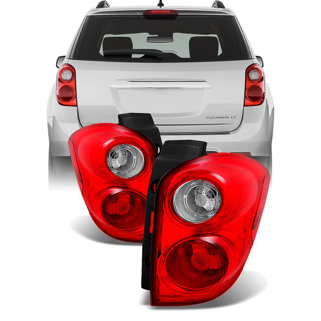 Red Clear Tail Lights Pair Set G2734