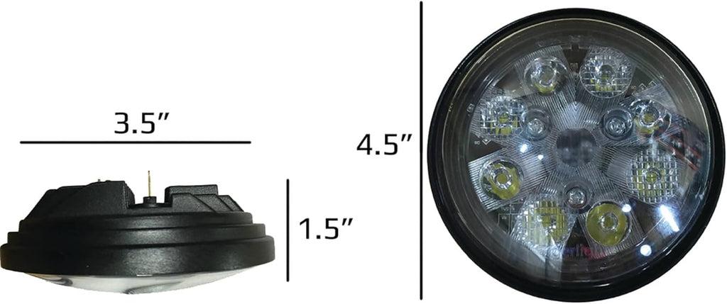 24W LED Sealed Round Hi/Lo Beam Flood/Spot Combo Off-Road Light Pack of 2 X87298