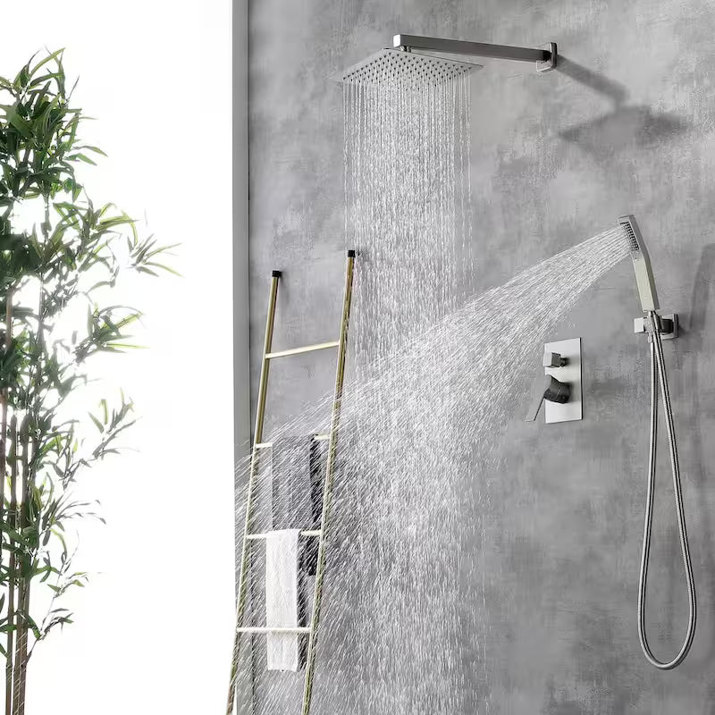10 in. Wall Mount Dual Shower Heads with 2.5 GPM H187909