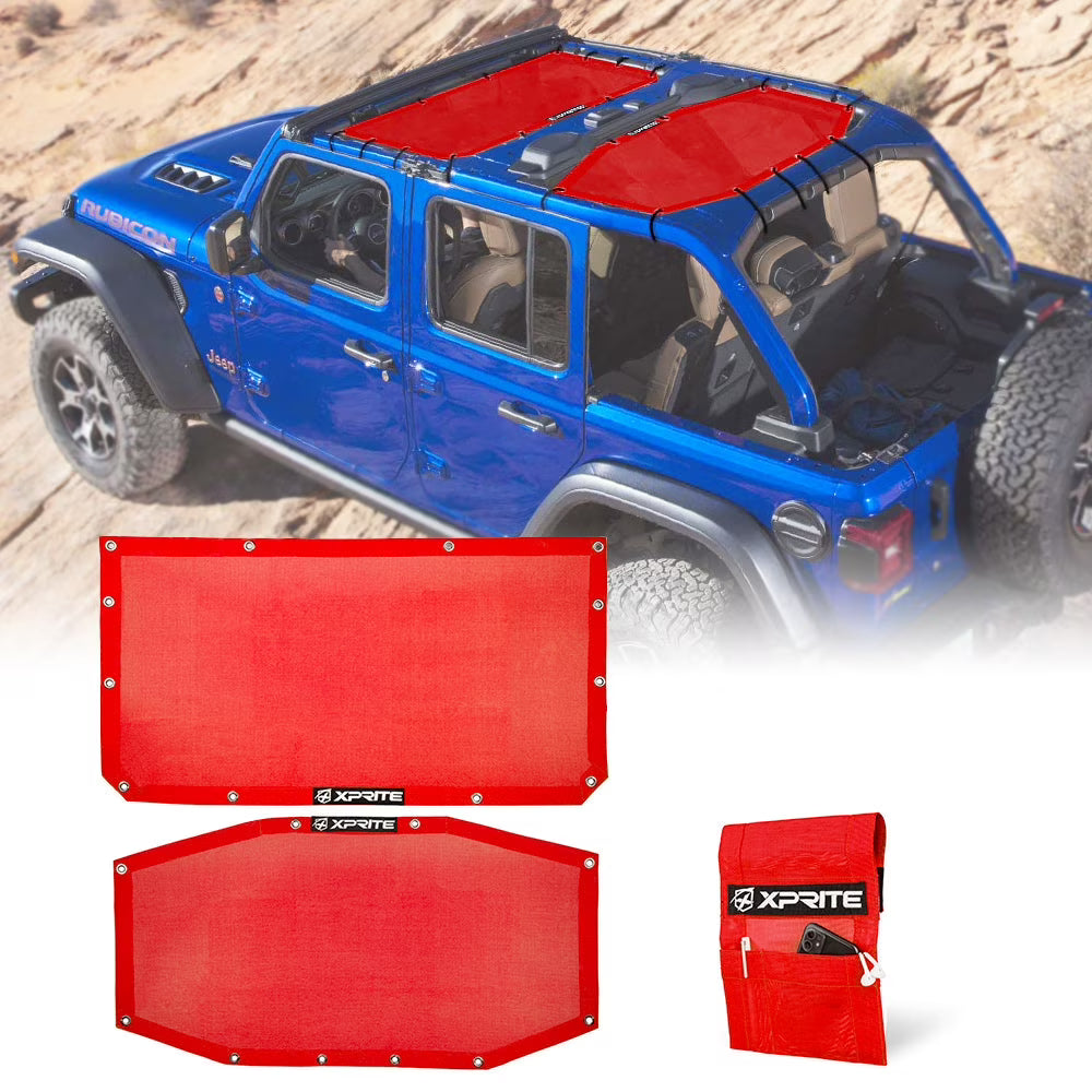Sunshade Canopy for Jeep Wrangler JLU, PVC Material G81743