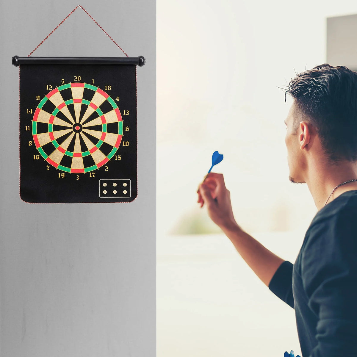 Double-Sided Magnetic Dart Board Game V605