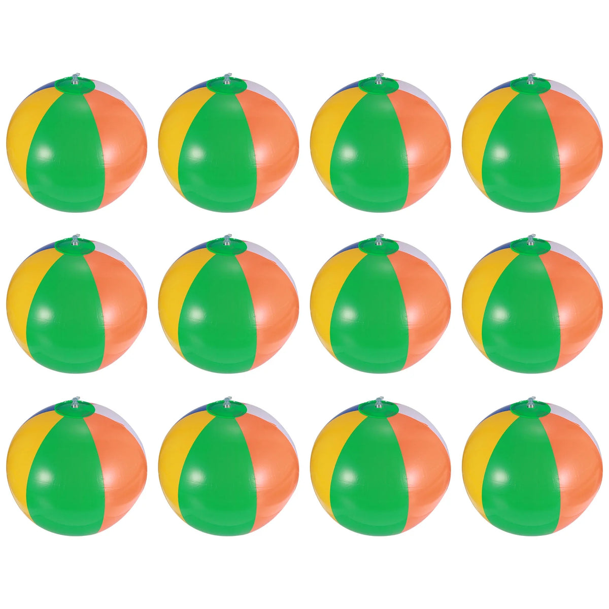 12 Pcs Inflatable Beach Balls Pool Toy X466