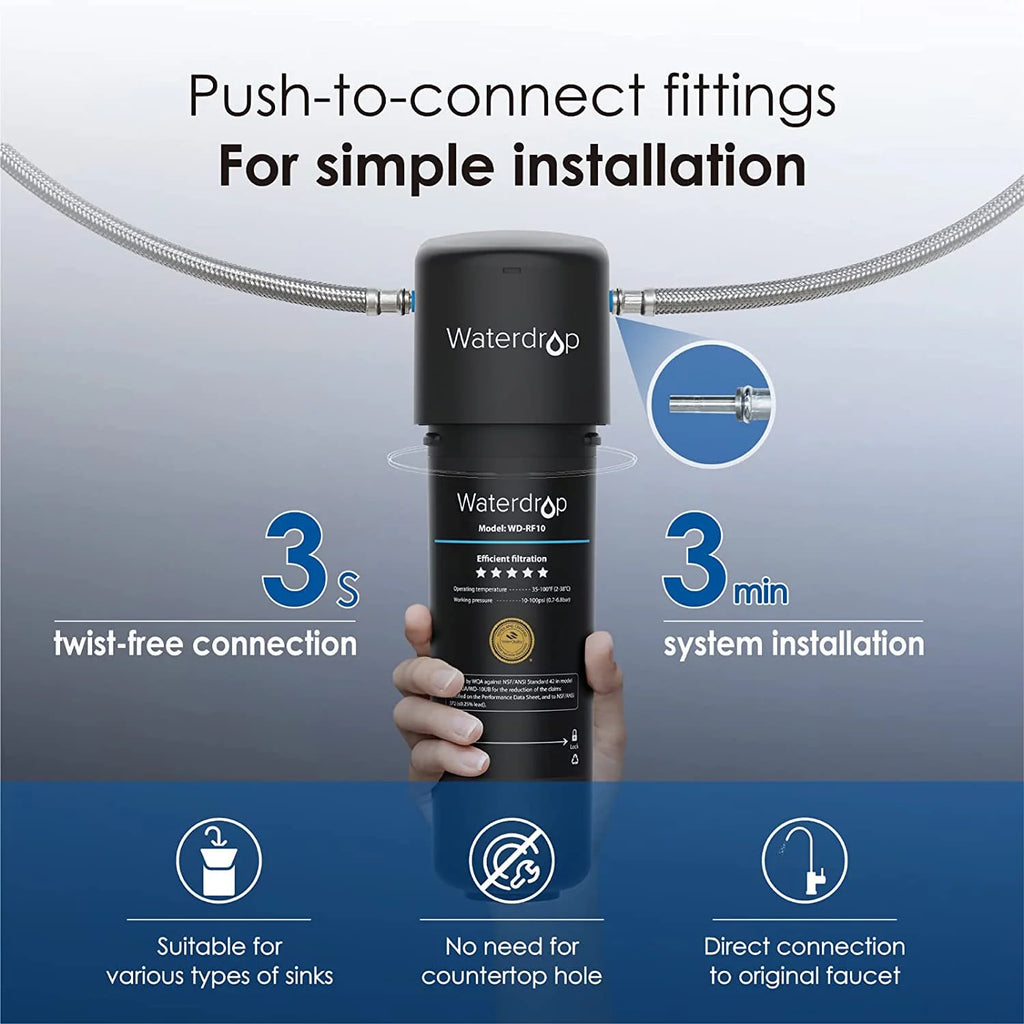 Under Sink Water Filter System, 8000 Gallons Ultra High Capacity O74774
