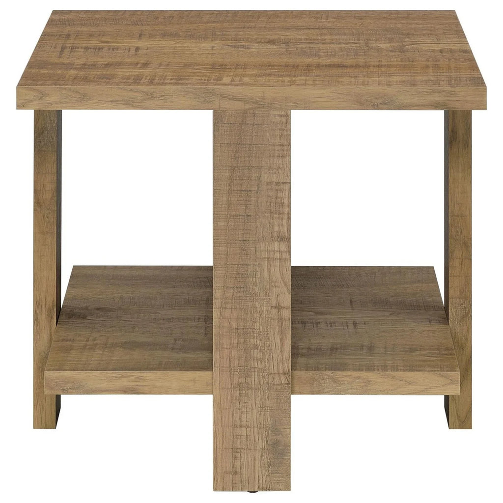 24 Inch Side End Table with Lower Shelf L204