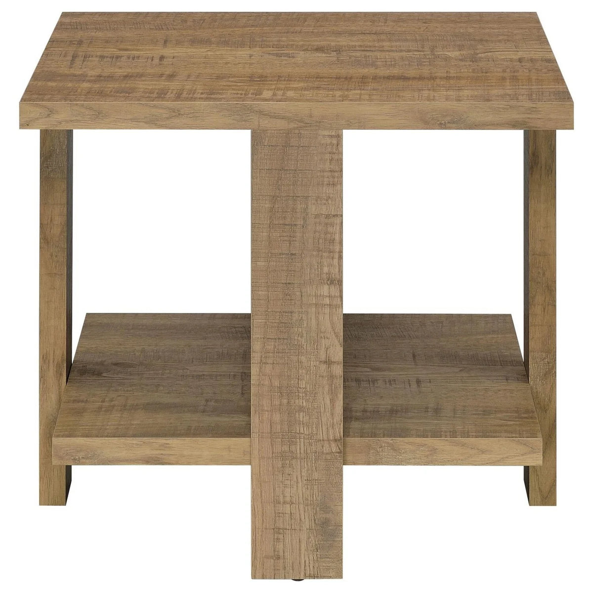 24 Inch Side End Table with Lower Shelf L204