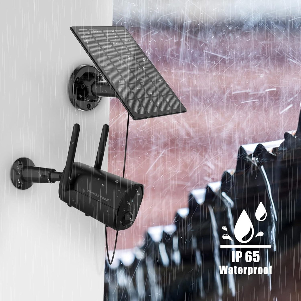 1080P Solar WiFi Wireless Security Camera with Night Vision J253